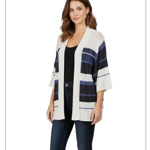 Lucky Brand Cardigan sweater blue white size XS
